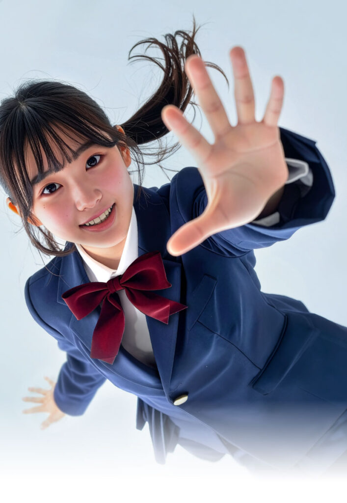 タブレット学習に手を伸ばす高校生